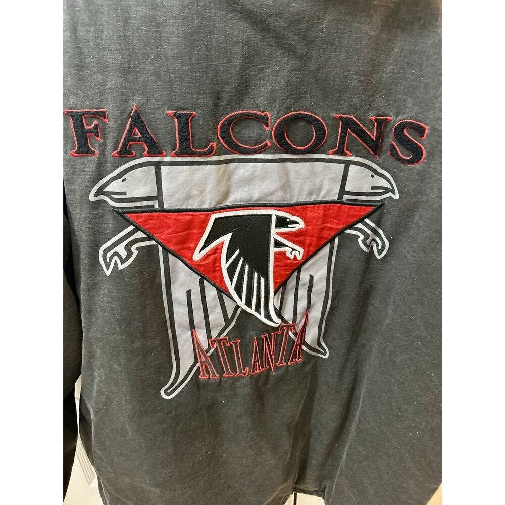 Vintage Apex One NFL Atlanta Falcons Canvas Parka Jacket Mens XL - XXL Very Rare - Picture 5 of 9